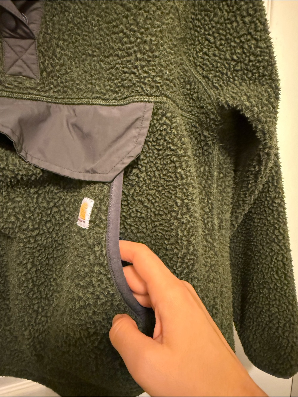 Women's Carhartt Fleece Quarter Snap Jacket - Picture 9 of 9